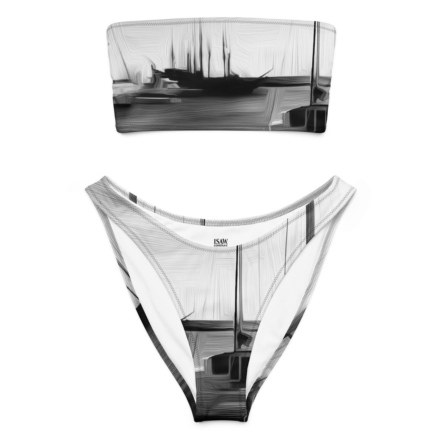 The Sleeping Yachts (at Night) - Womens Bandeau Bikini