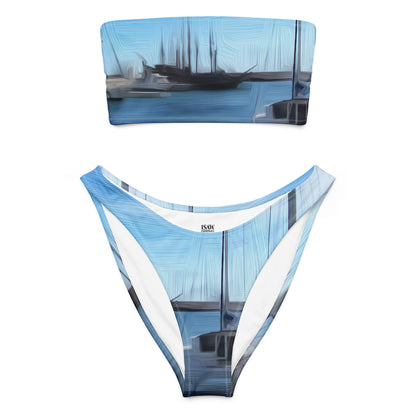 The Sleeping Yachts (at Morning) - Womens Bandeau Bikini