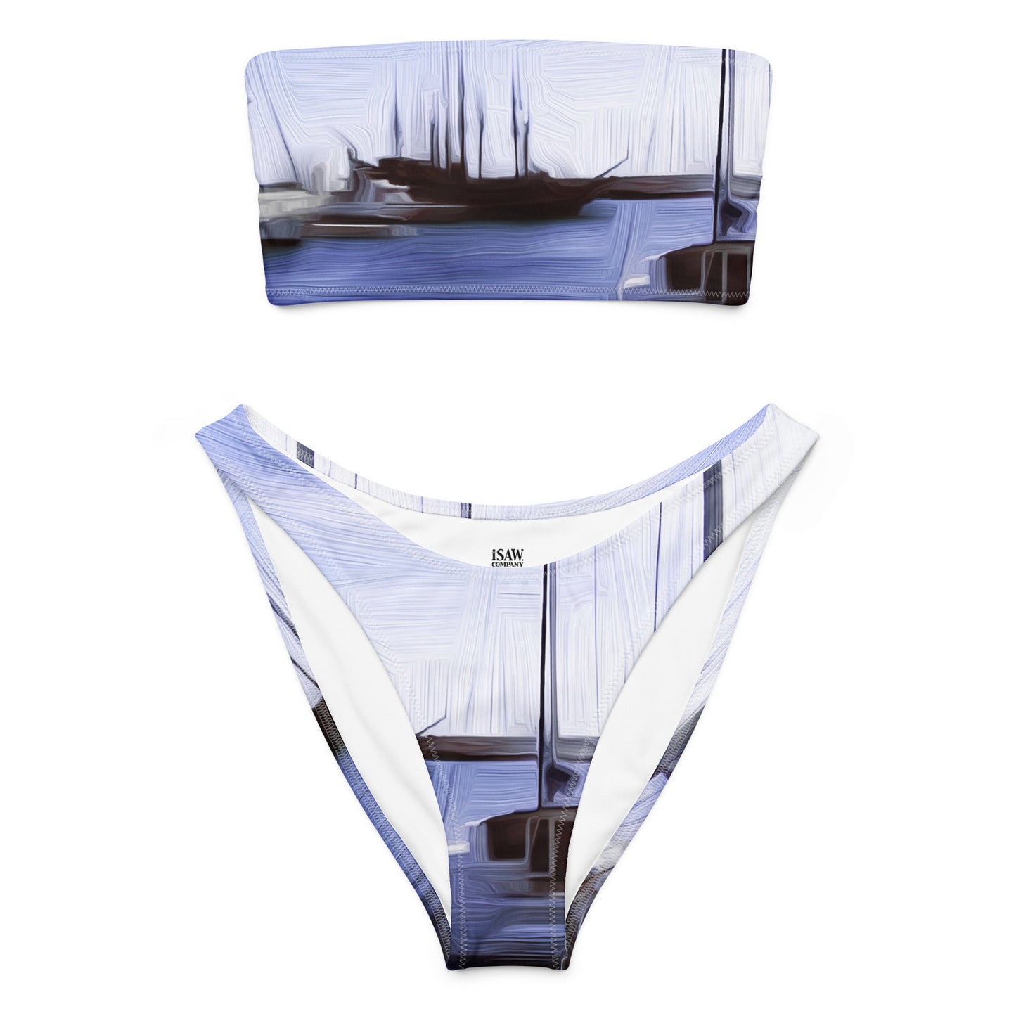 The Sleeping Yachts (at Afternoon) - Womens Bandeau Bikini