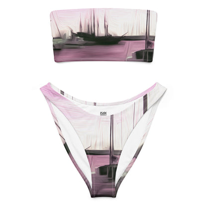 The Sleeping Yachts (at Evening) - Womens Bandeau Bikini