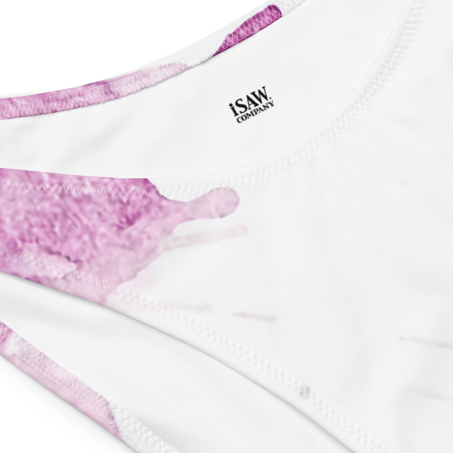 Watercolour Pink Splash - Womens Bandeau Bikini