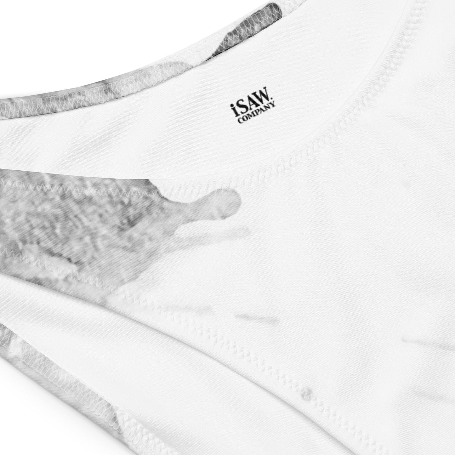 Watercolour Grey Splash - Womens Bandeau Bikini