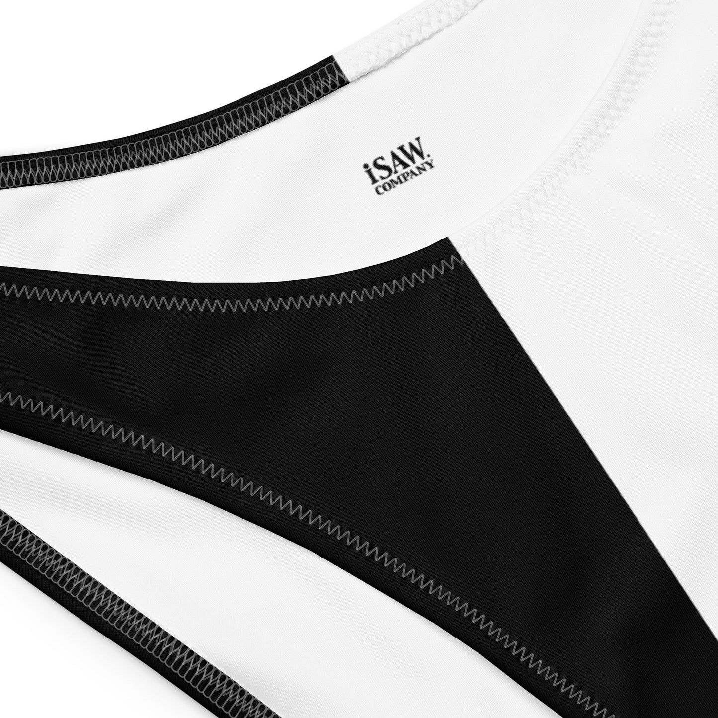 Half Black Half White - Womens Bandeau Bikini