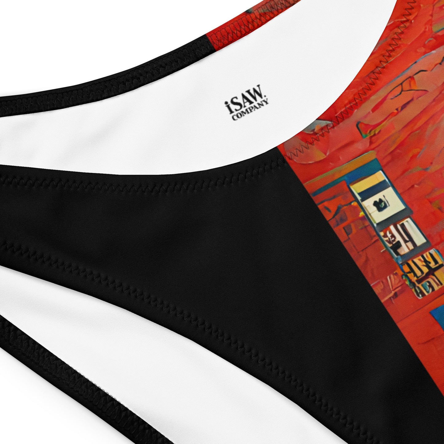 Half Black Half Hónghǎi - Womens Bandeau Bikini