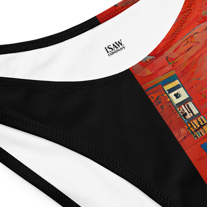 Half Black Half Hónghǎi - Womens Bandeau Bikini