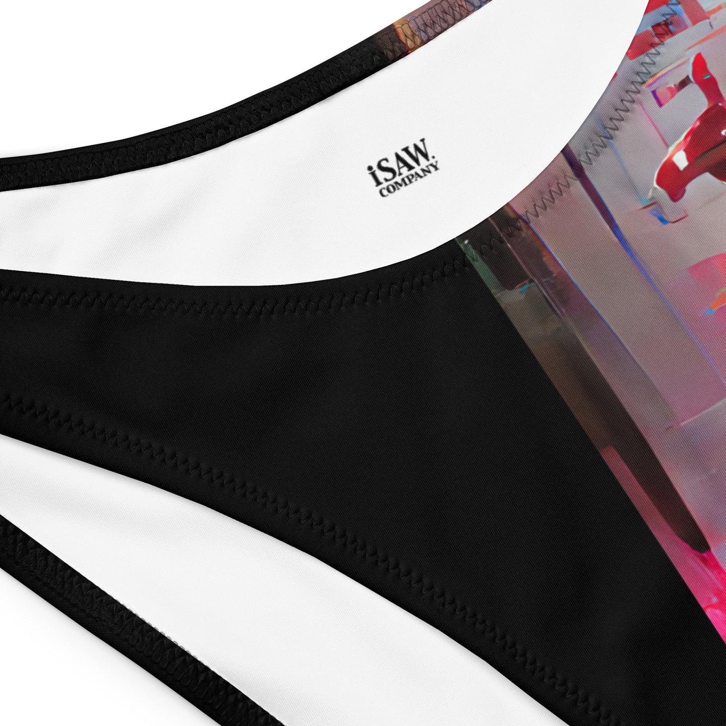 Half Black Half Báijiǔ - Womens Bandeau Bikini