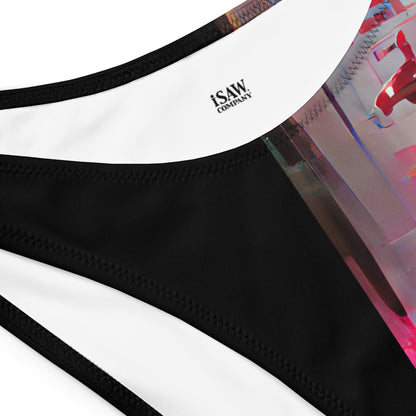 Half Black Half Báijiǔ - Womens Bandeau Bikini