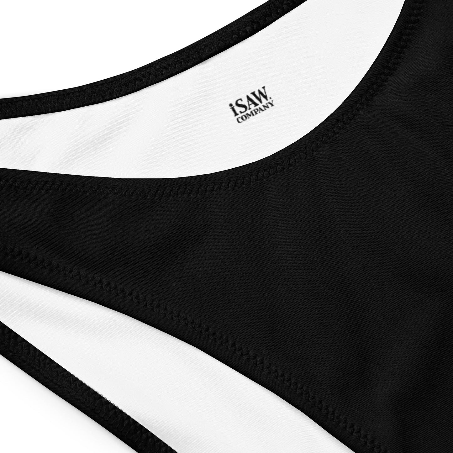 iSAW Womens Black Bandeau Bikini