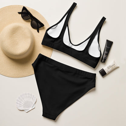 iSAW Womens Black Two-Piece Bikini