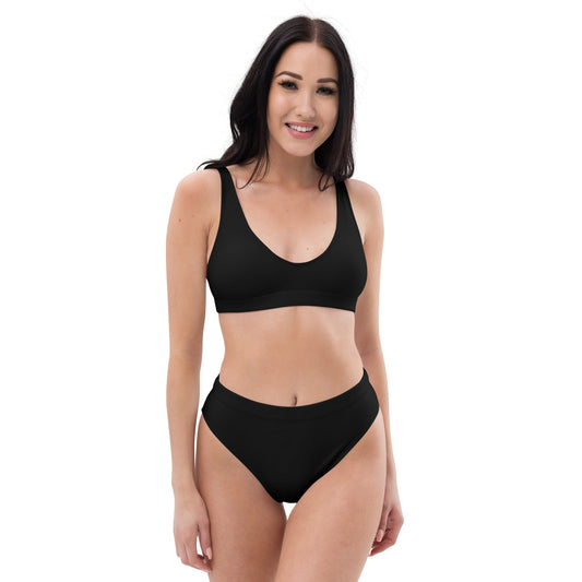 iSAW Womens Black Two-Piece Bikini