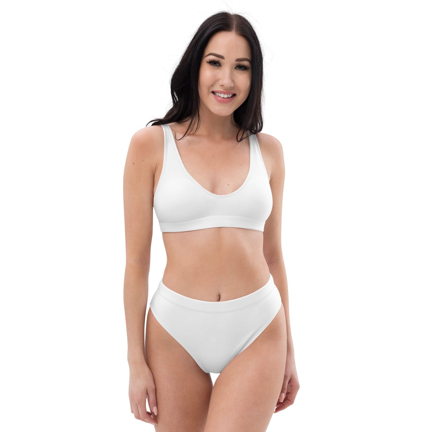 iSAW Womens White Two-Piece Bikini
