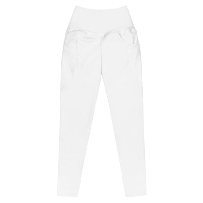 iSAW Womens White Leggings with Pockets