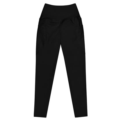 iSAW Womens Black Leggings with Pockets