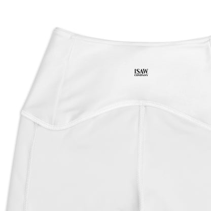 iSAW Womens White Leggings with Pockets