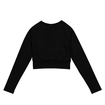 iSAW Womens Black Cropped Rash Guard