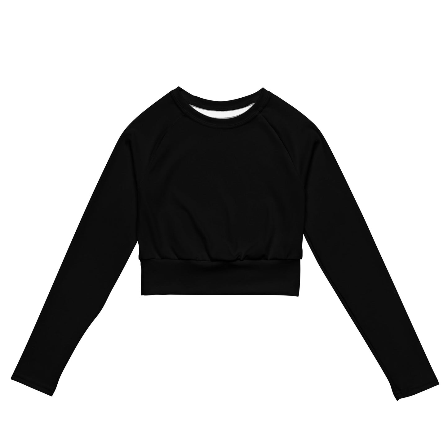 iSAW Womens Black Cropped Rash Guard