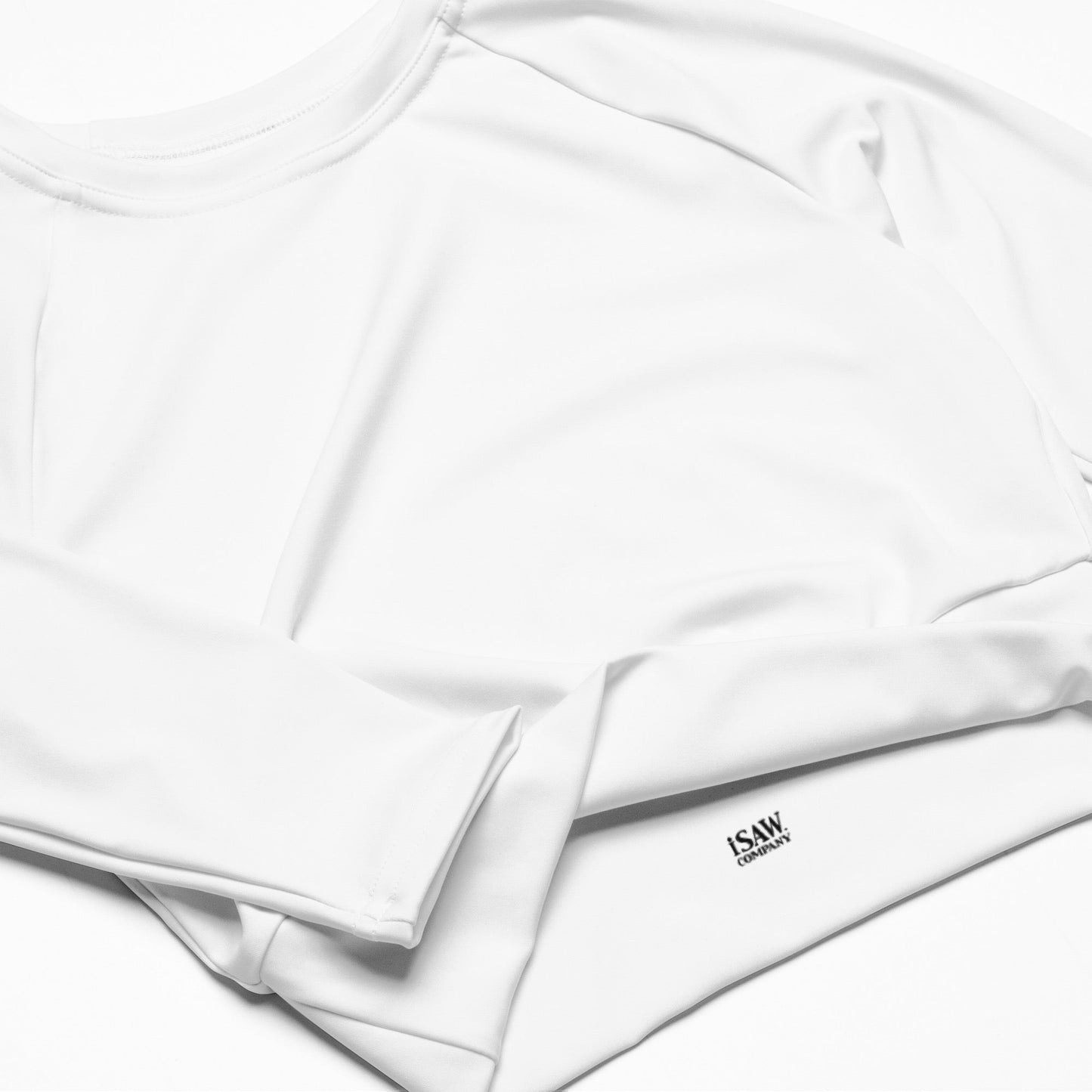 iSAW Womens White Cropped Rash Guard