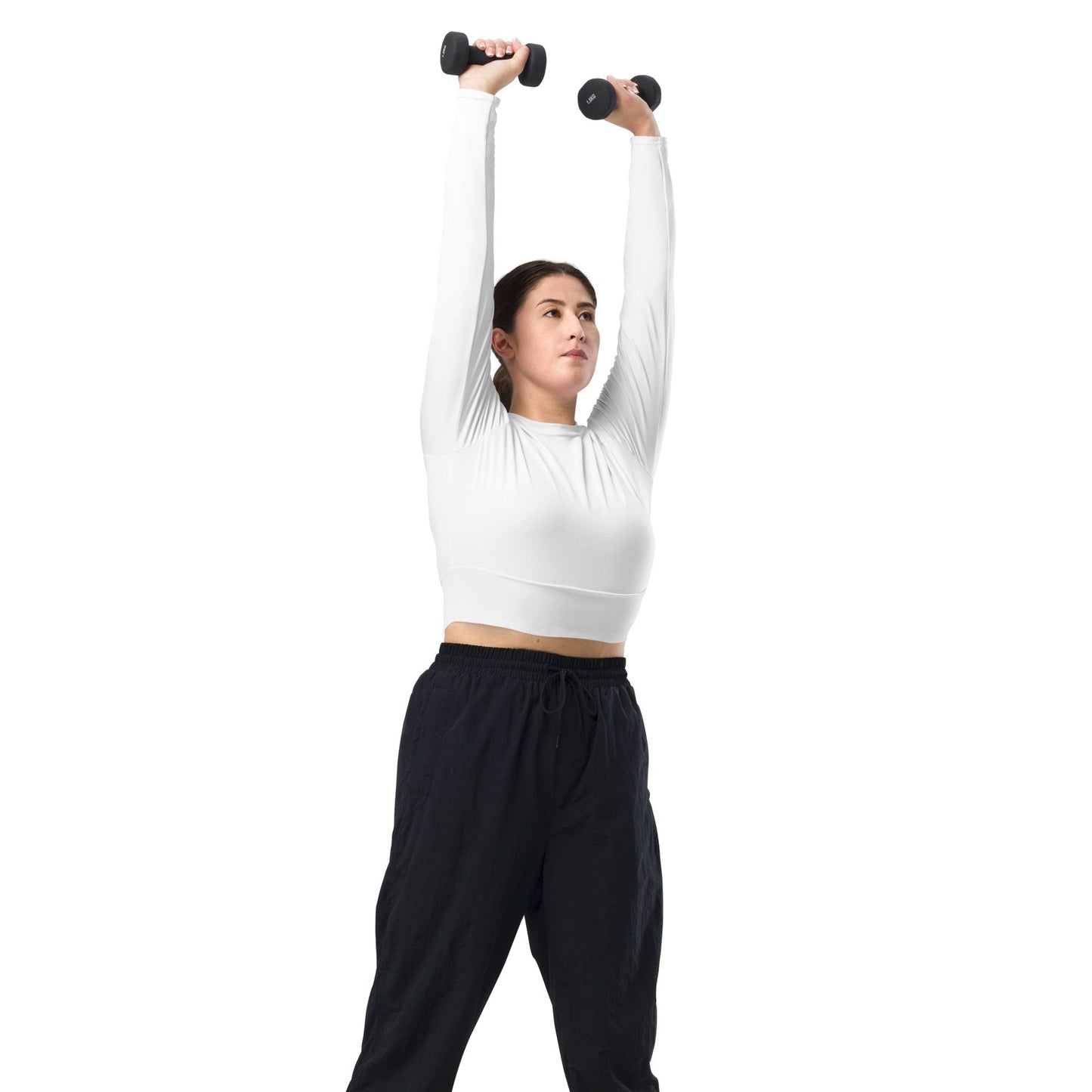 iSAW Womens White Cropped Rash Guard