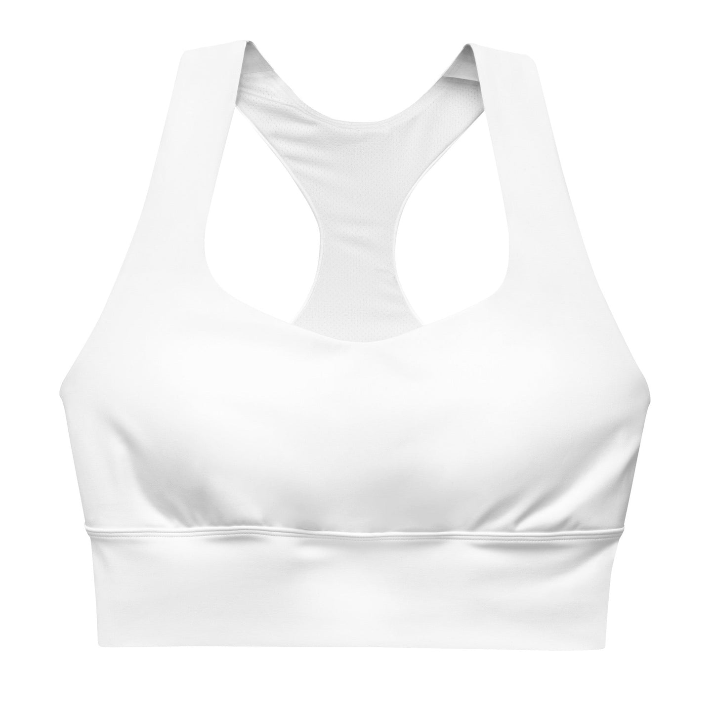 iSAW Womens White Sports Bra - Comfort Fit