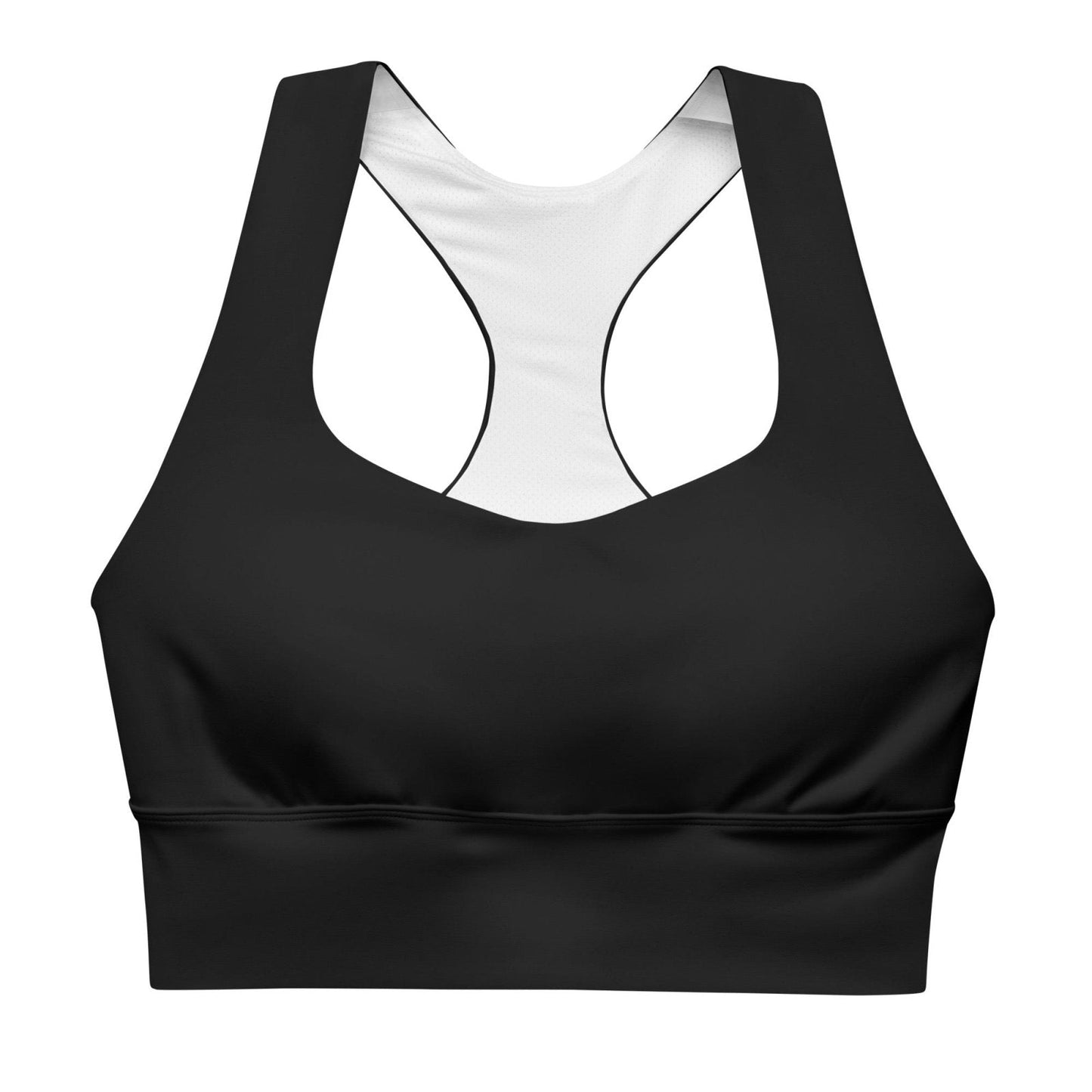 iSAW Womens Black Sports Bra - Comfort Fit