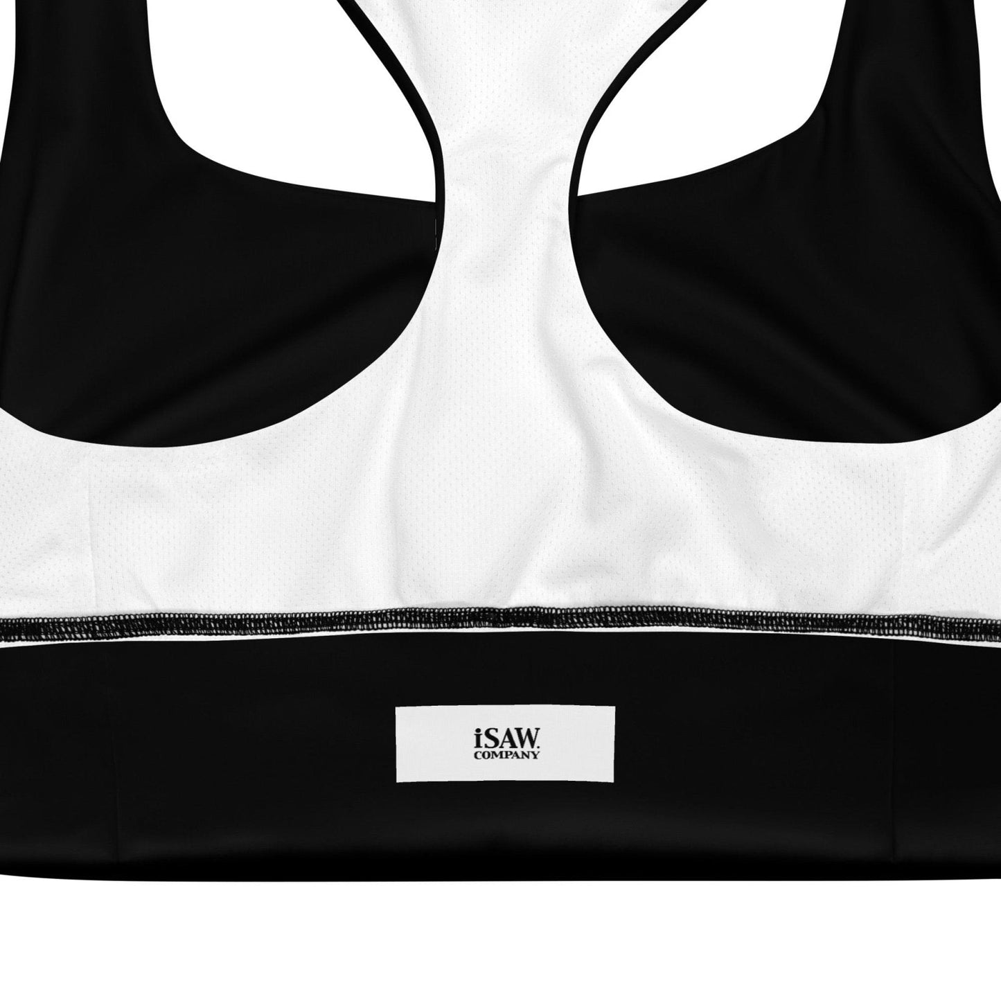 iSAW Womens Black Sports Bra - Comfort Fit