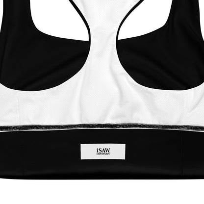 iSAW Womens Black Sports Bra - Comfort Fit