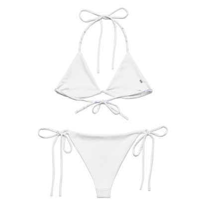 Watercolour Blue Splash - Womens String Bikini