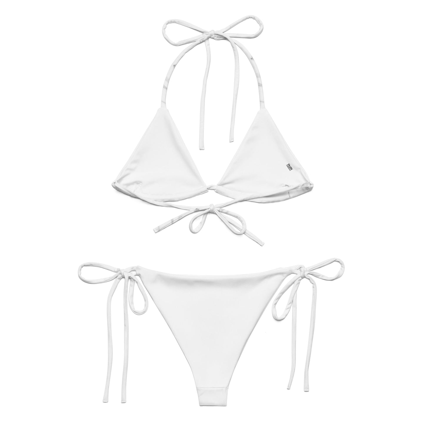 Watercolour Grey Splash - Womens String Bikini