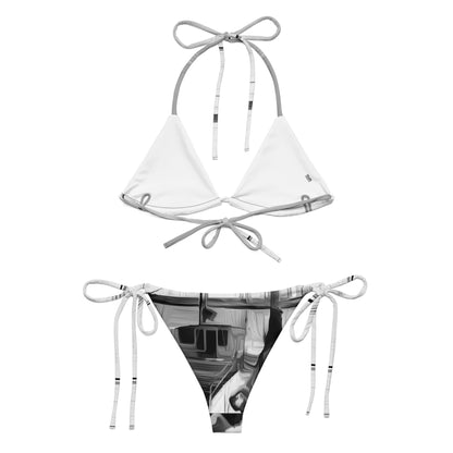The Sleeping Yachts (at Night) - Womens String Bikini