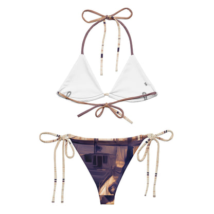 The Sleeping Yachts (at Sunset) - Womens String Bikini