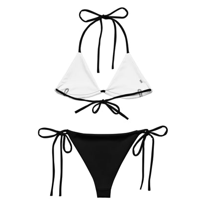 iSAW Womens Black String Bikini