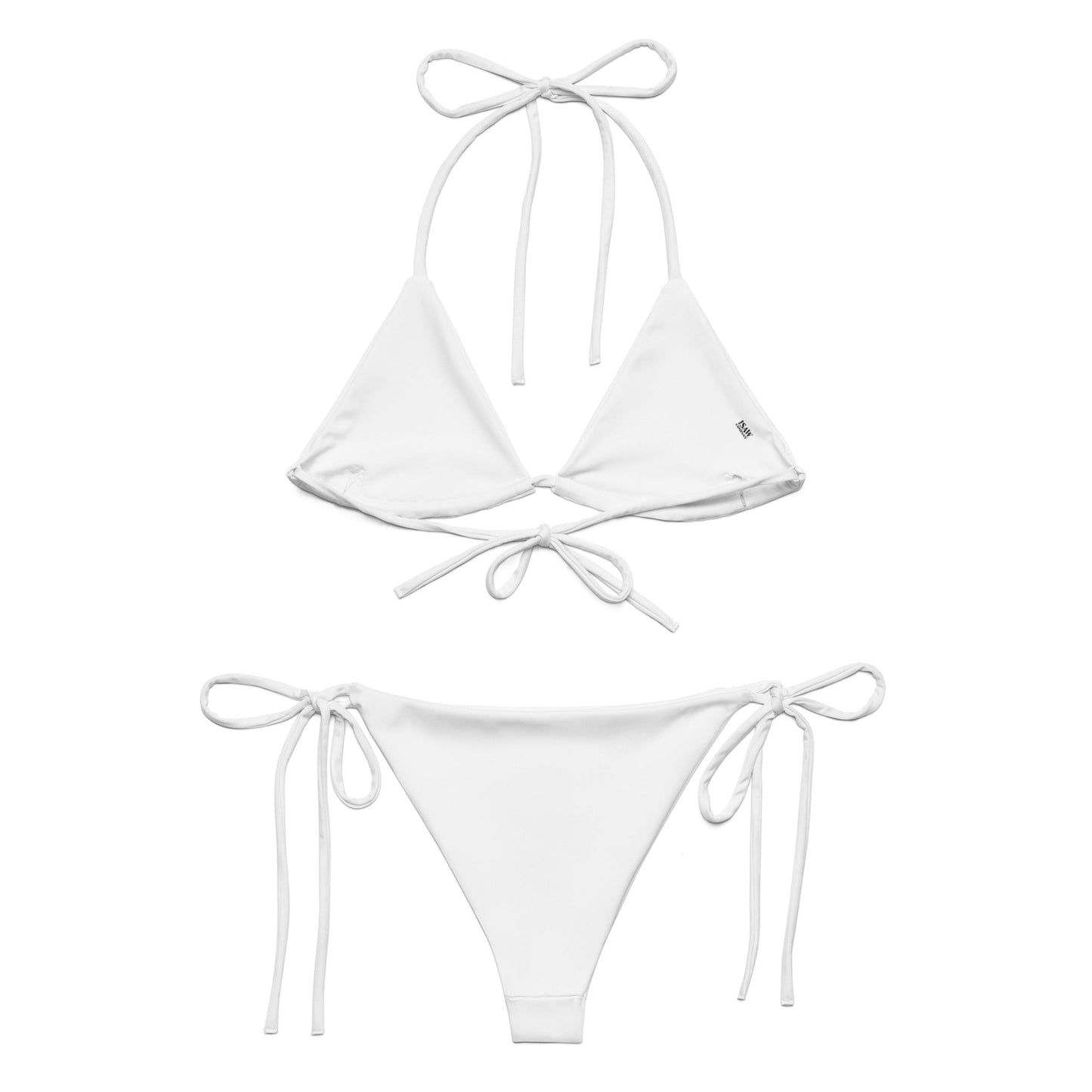 iSAW Womens White String Bikini