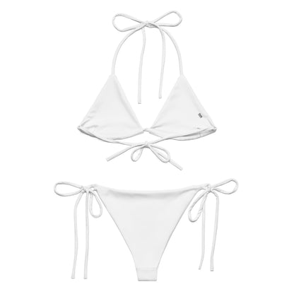 iSAW Womens White String Bikini