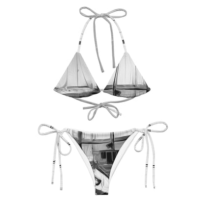 The Sleeping Yachts (at Night) - Womens String Bikini