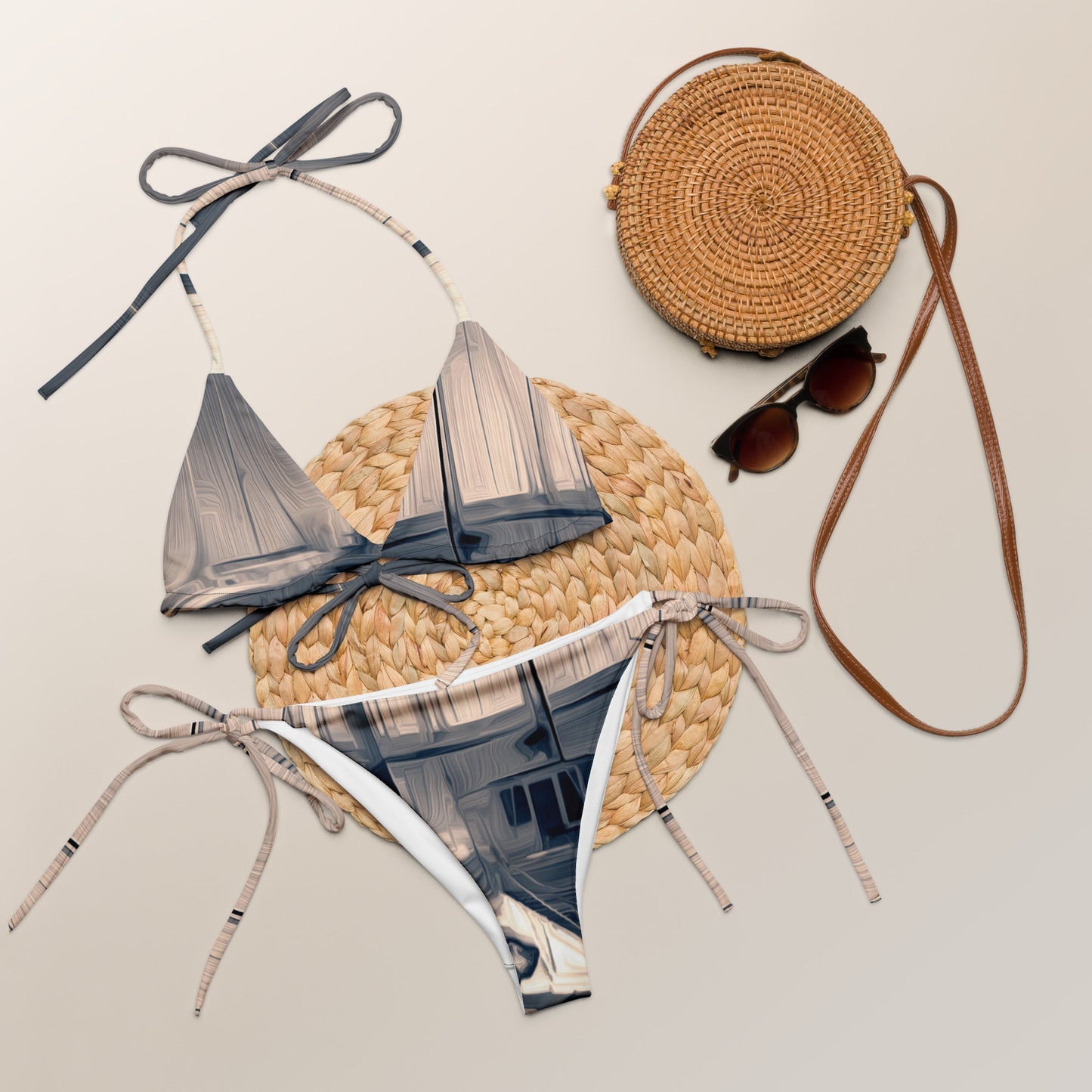 The Sleeping Yachts (at Sunrise) - Womens String Bikini