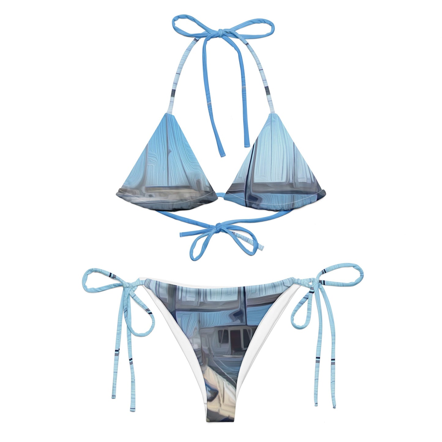 The Sleeping Yachts (at Morning) - Womens String Bikini