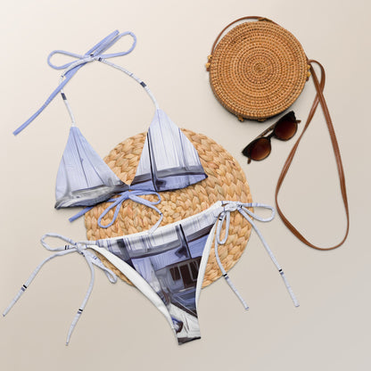 The Sleeping Yachts (at Afternoon) - Womens String Bikini