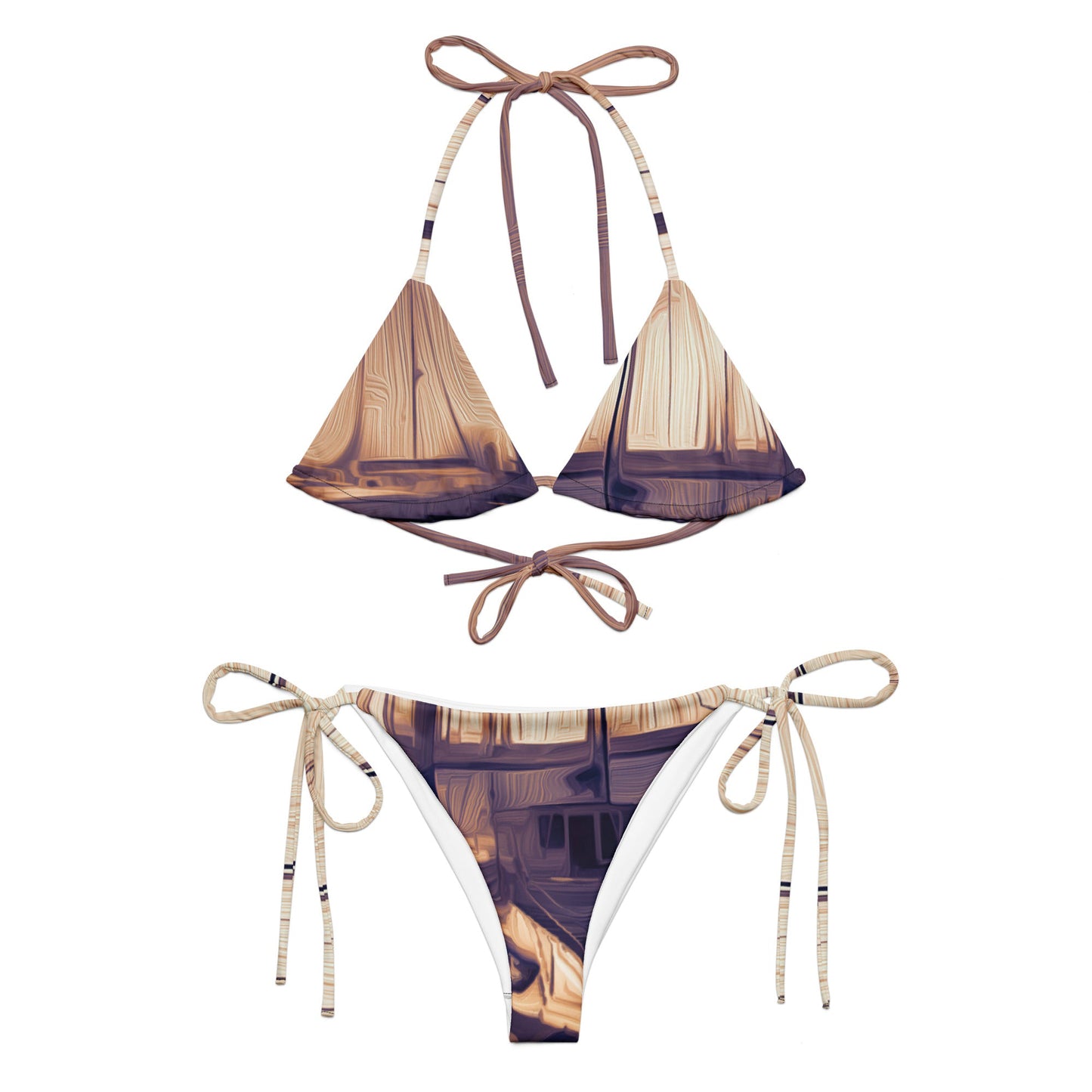 The Sleeping Yachts (at Sunset) - Womens String Bikini