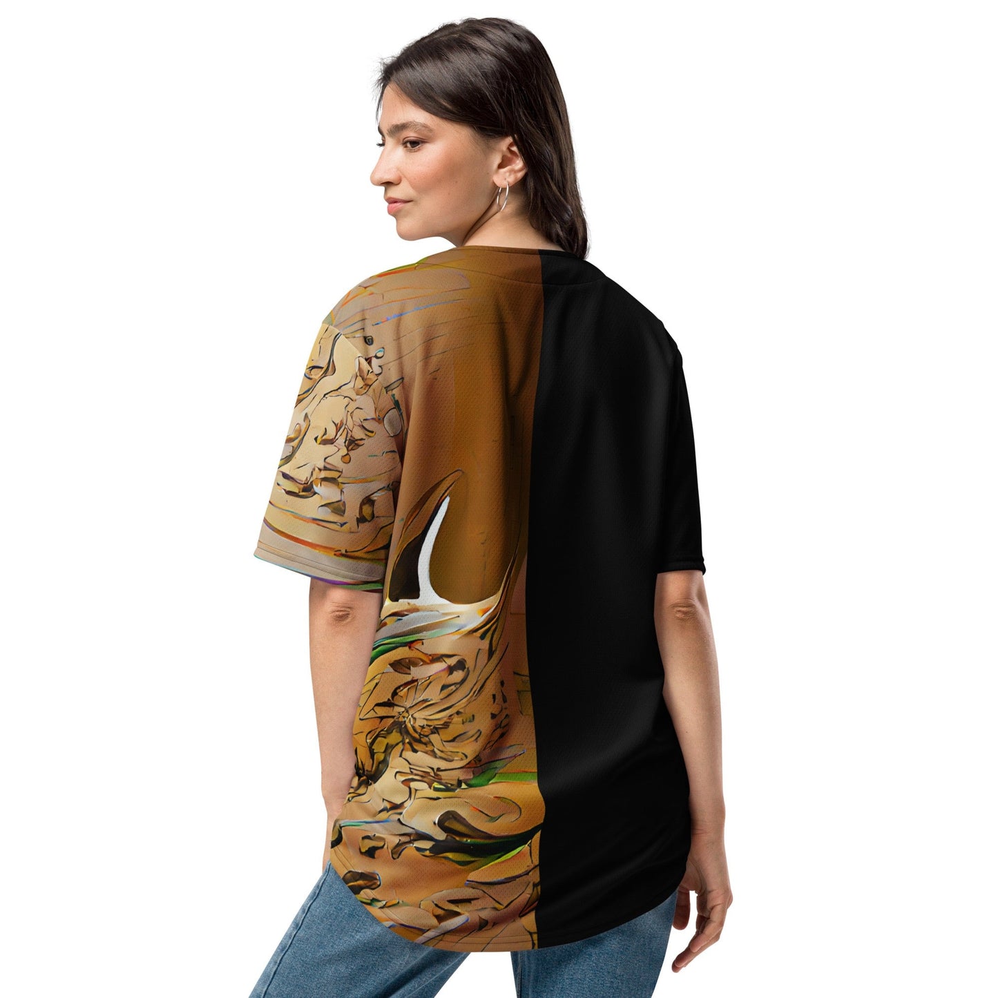 Half Black Half Gāolàng - Unisex Baseball Jersey