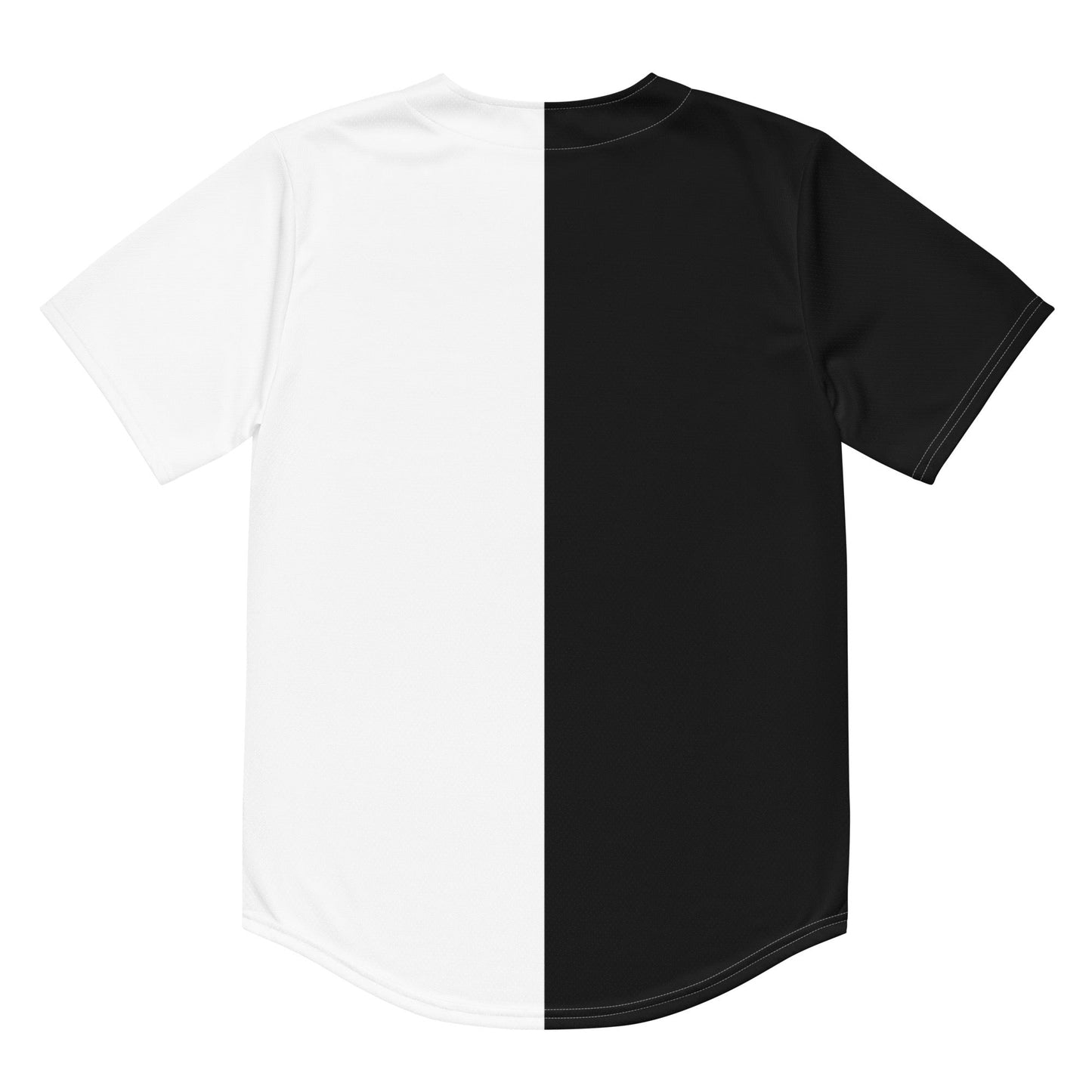 Half Black Half White - Unisex Baseball Jersey