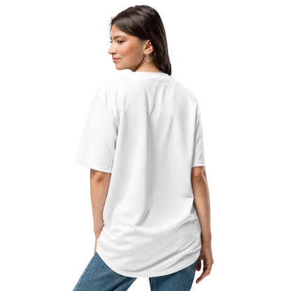 iSAW Unisex White Baseball Jersey