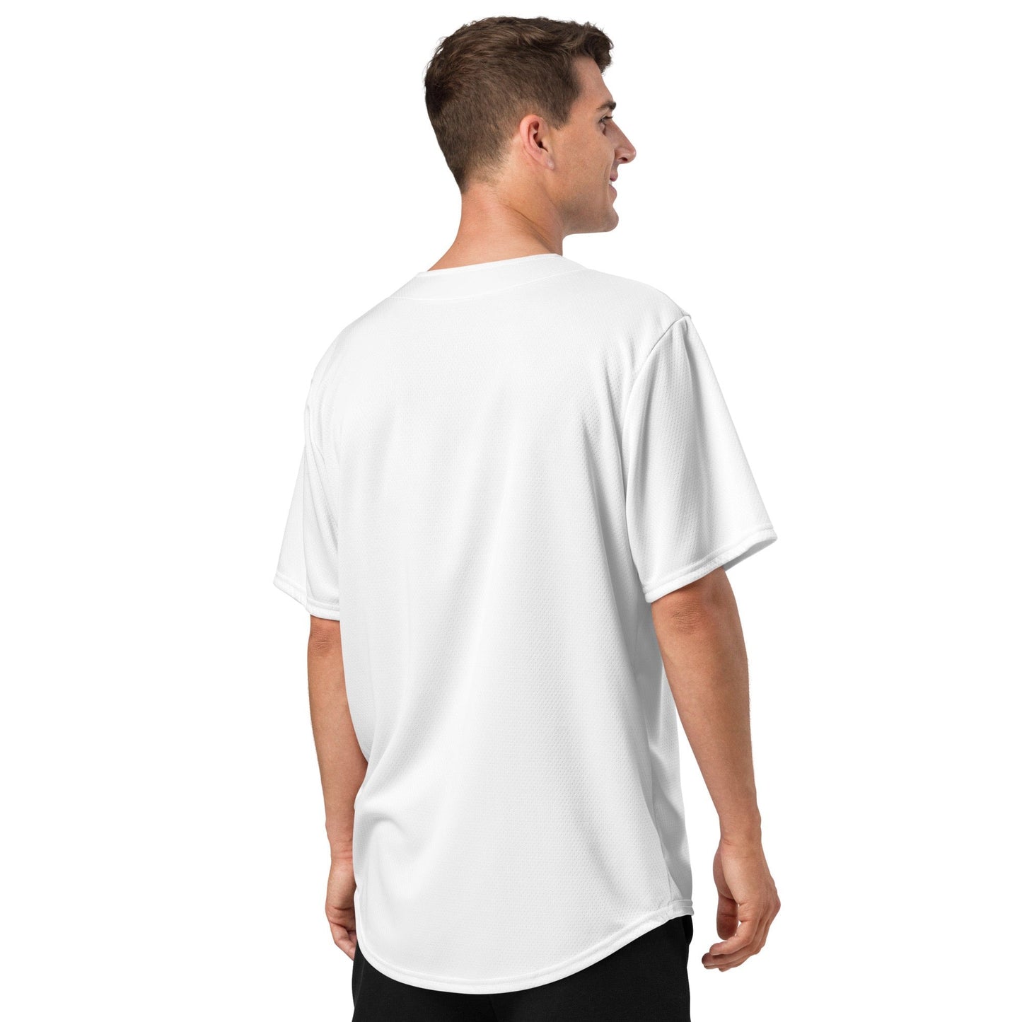 iSAW Unisex White Baseball Jersey