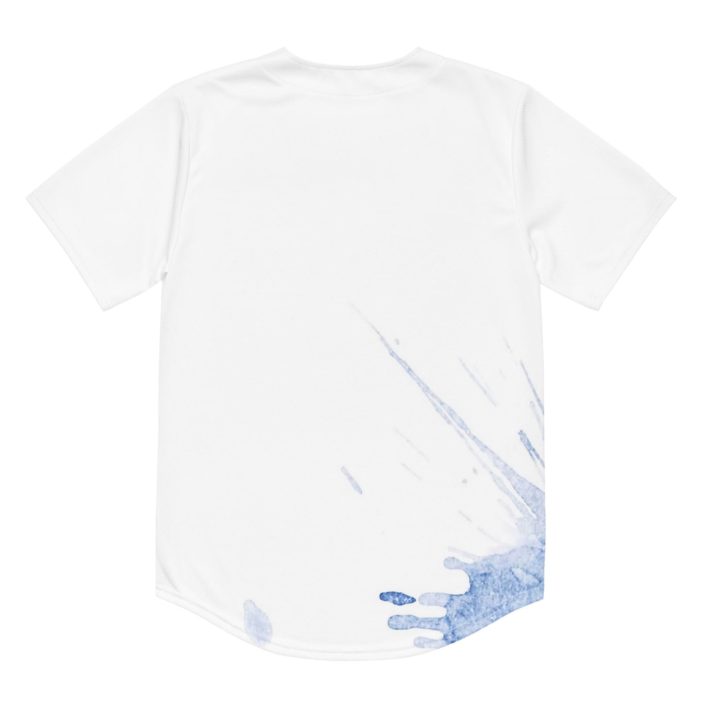 Watercolour Blue Splash - Unisex Baseball Jersey