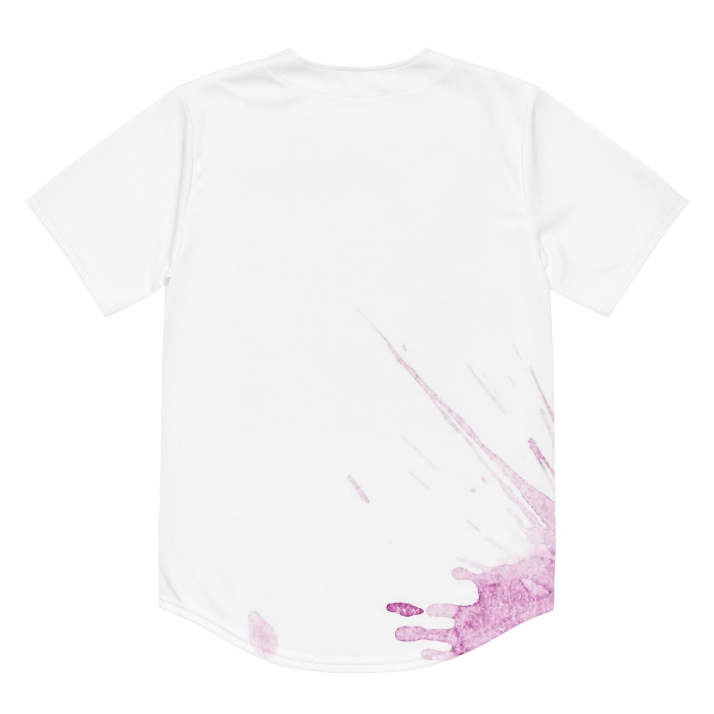 Watercolour Pink Splash - Unisex Baseball Jersey