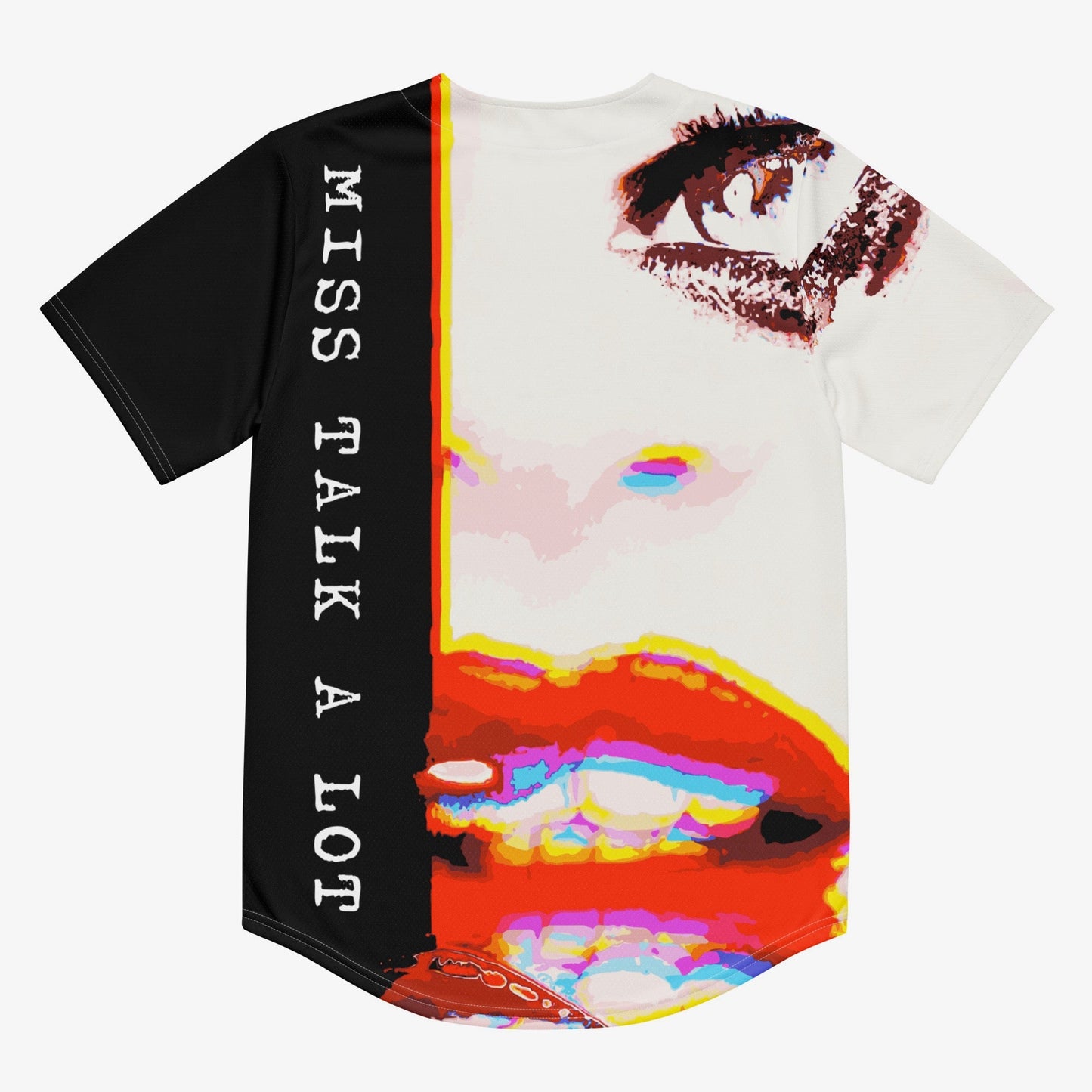 Miss Talk A Lot - Womens Baseball Jersey