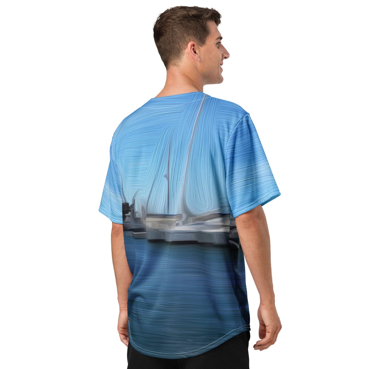 The Sleeping Yachts (at Morning) - Unisex Baseball Jersey