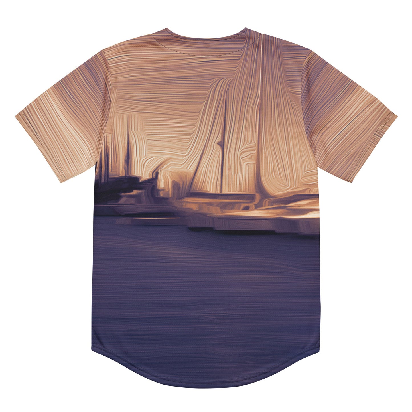 The Sleeping Yachts (at Sunset) - Unisex Baseball Jersey