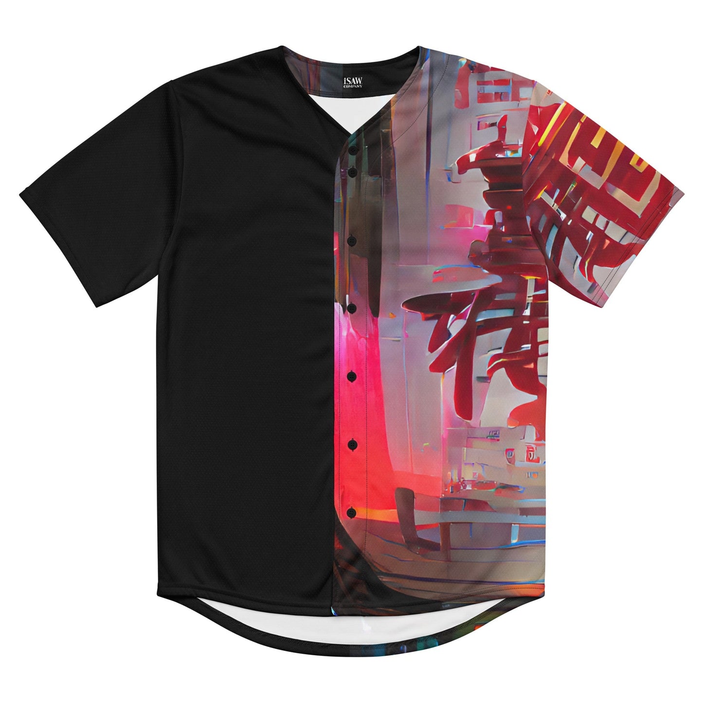 Half Black Half Báijiǔ - Unisex Baseball Jersey