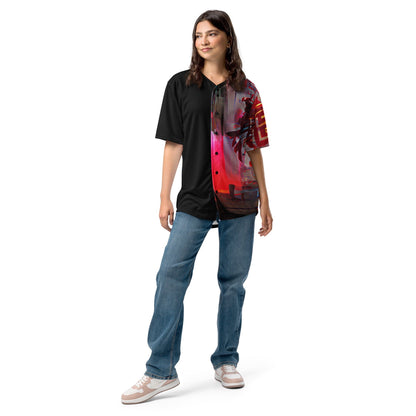 Half Black Half Báijiǔ - Unisex Baseball Jersey