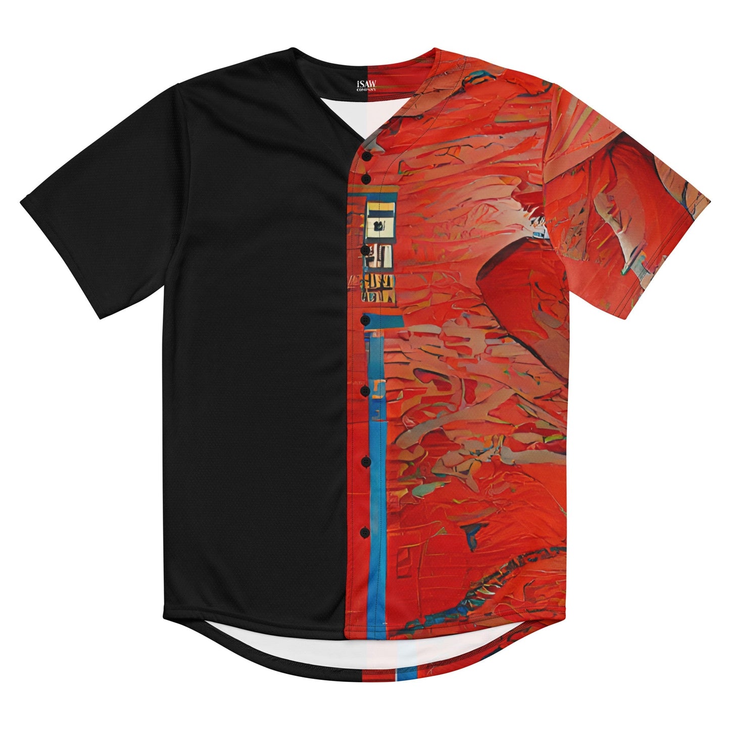 Half Black Half Hónghǎi - Unisex Baseball Jersey